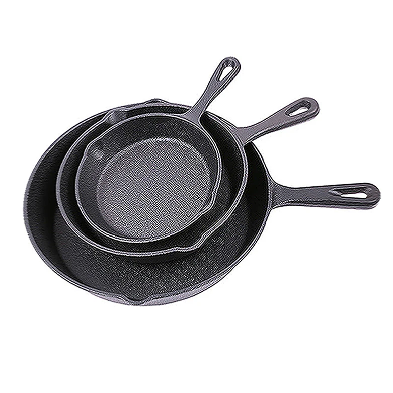 

Non-Stick 3 Ply Gotham Air Frying Nonstick Set Cookware Cast Iron Fry Pan For Home, Balck