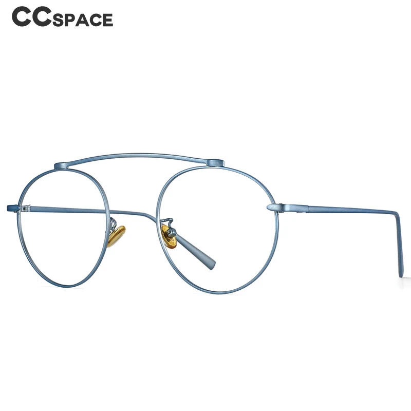 

53761 Retro Round Anti Blue Light Metal Optical Glasses Frames Men Women Fashion Computer Eyeglasses
