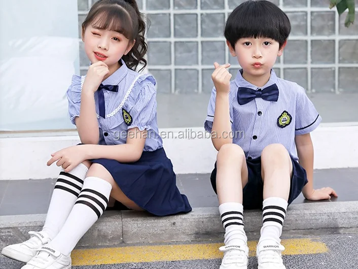 light blue school uniform shirts