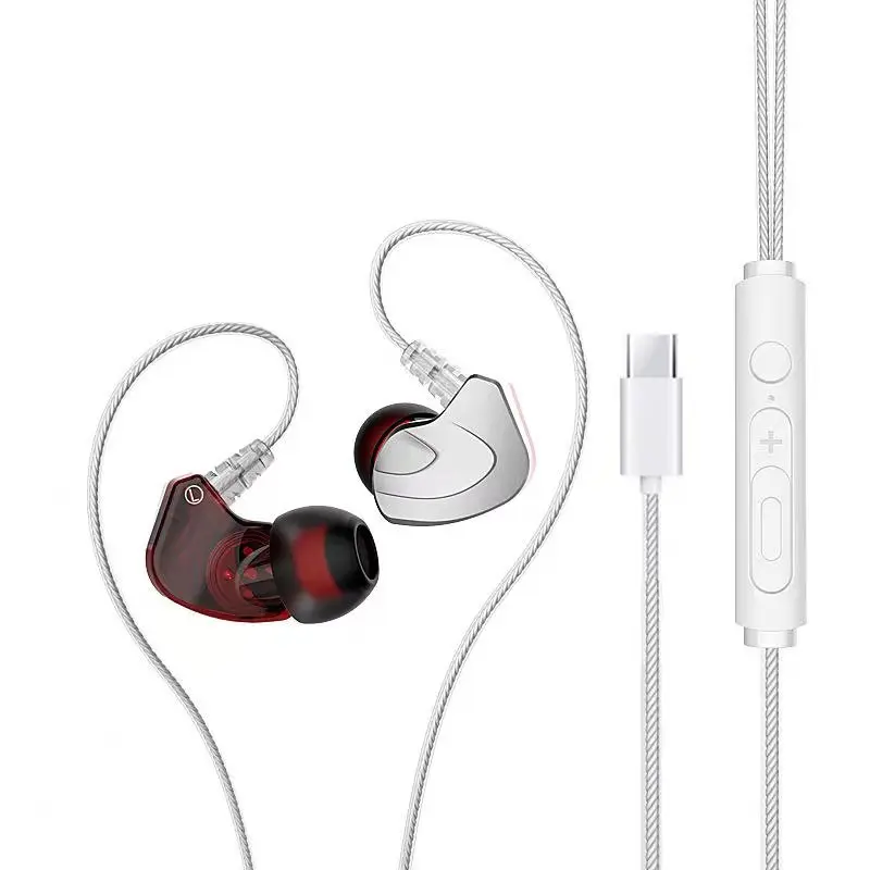 

Factory wholesale Cheap Type C Wired Earphone With HiFi sound Stereo Earphones