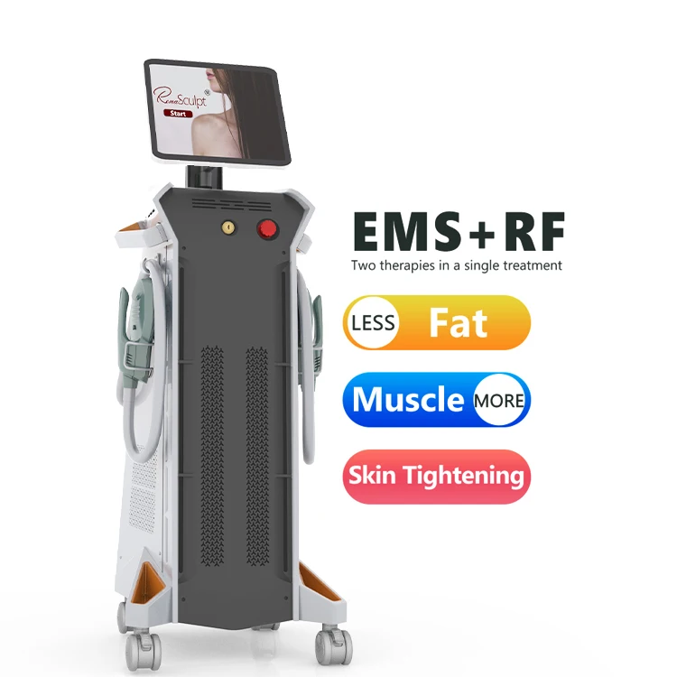 

2022 NEW EMS+RF 10 Tesla 5 handles Work simultaneously muscle building body shaping ems sculpting machine