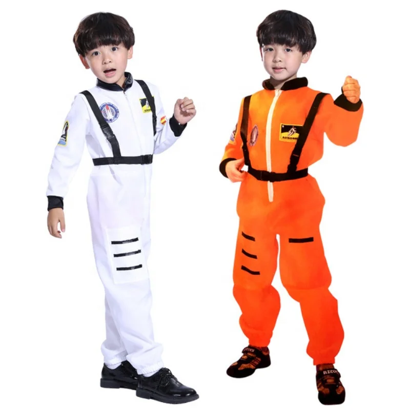 

New Halloween space suit performance clothing men and women party costumes children's day astronaut pilot children's space suit