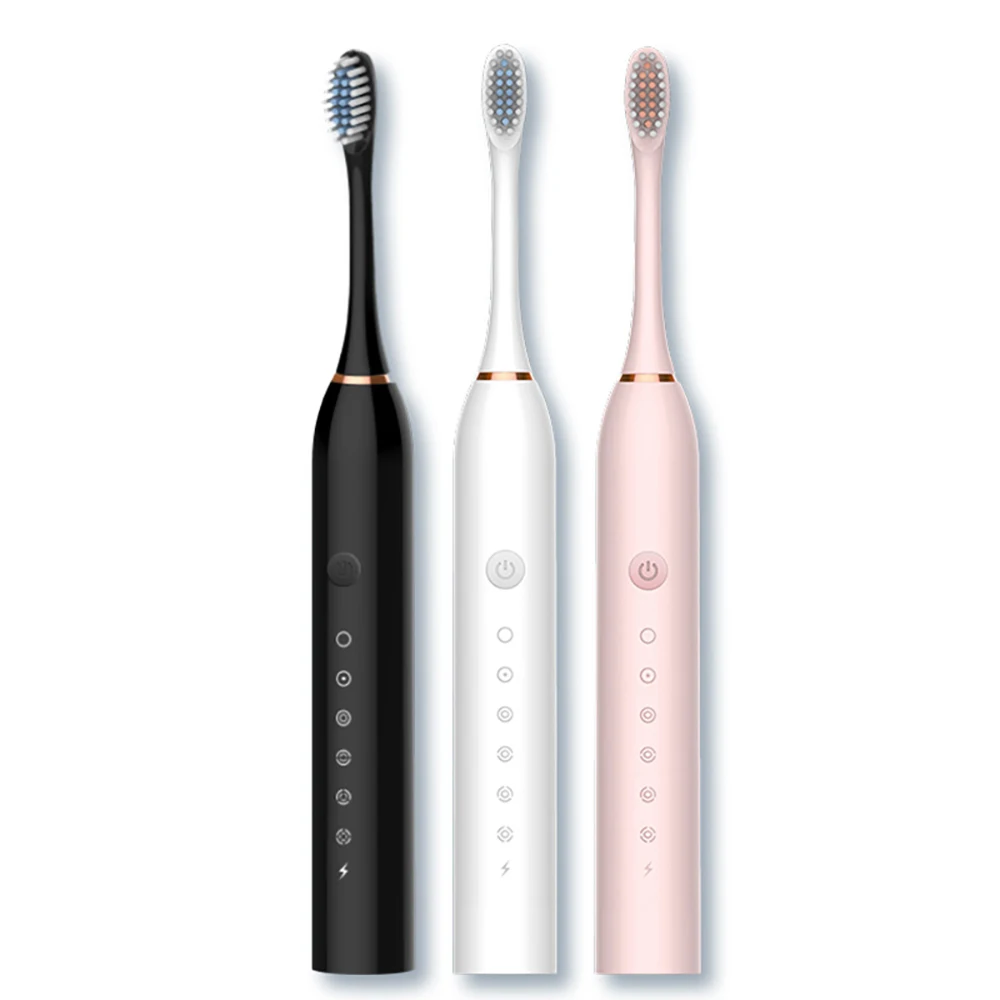 

New 6-speed electric toothbrush Adult household USB rechargeable sonic toothbrush