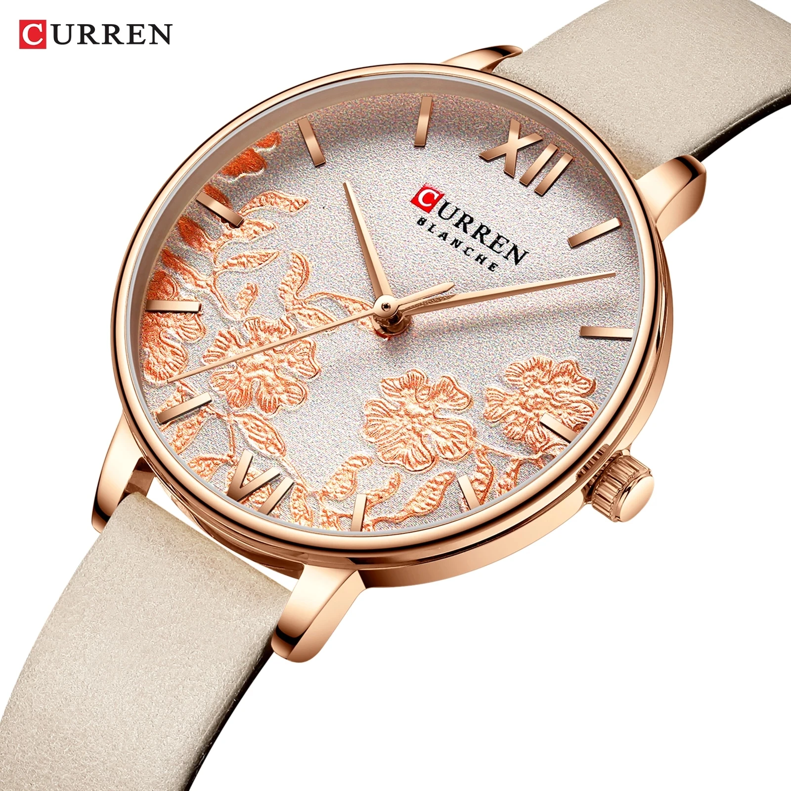 

NEW CURREN Watches for Women Casual Leather Strap Quartz Wristwatch Luxury Top Brand Gold Clock Watch Female Classy Ladies Watch