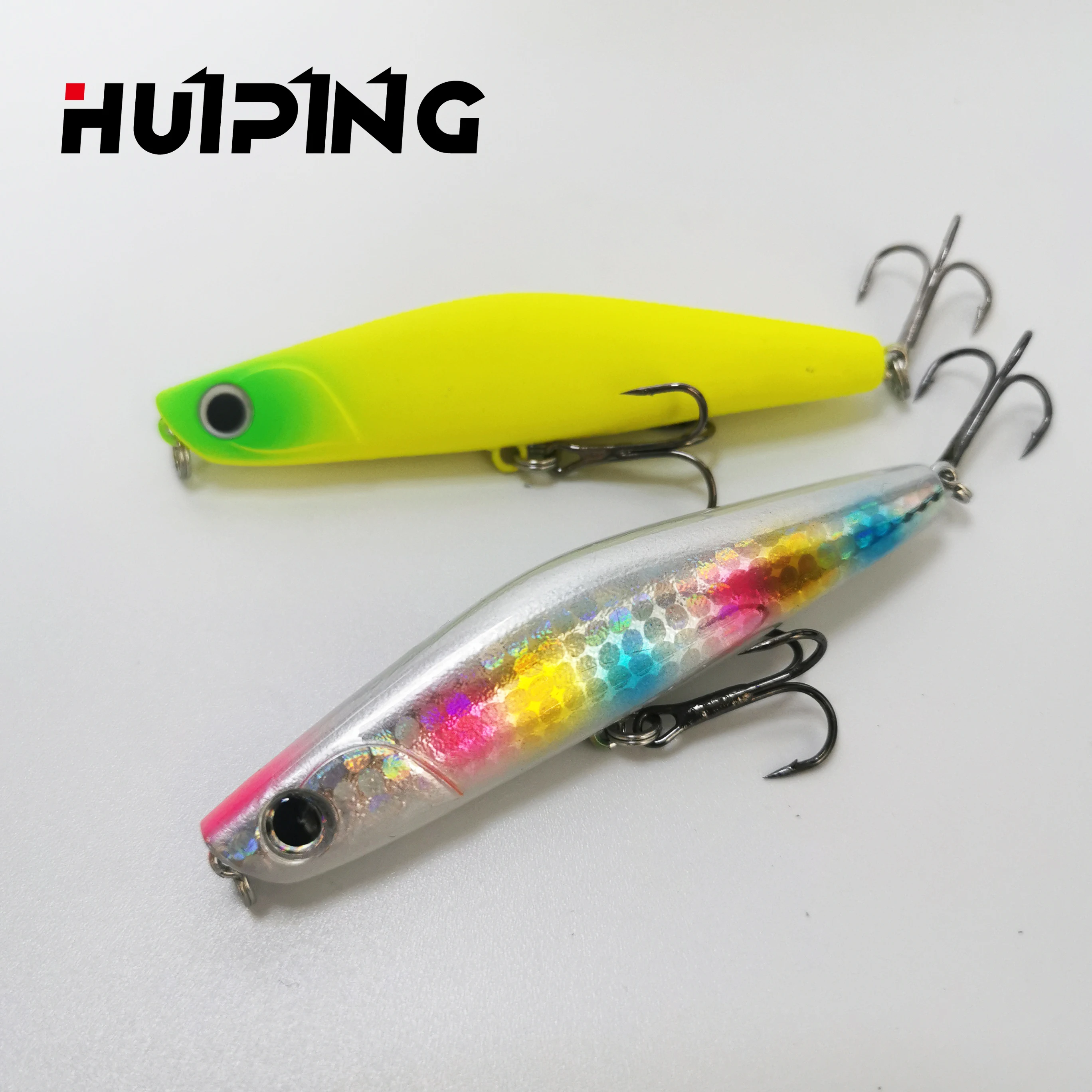

HUIPING 18g 80mm Pesca fishing lure Pencil Lure Hard Plastic sinking Fishing Lures Artificial Fishing Bait, 8 colors