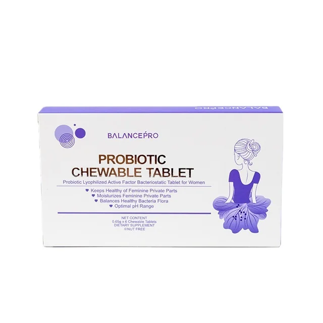 

Best Female Chewable Tablet OEM Probiotics health care supplies food supplement food supplements health supplement IBD01, White