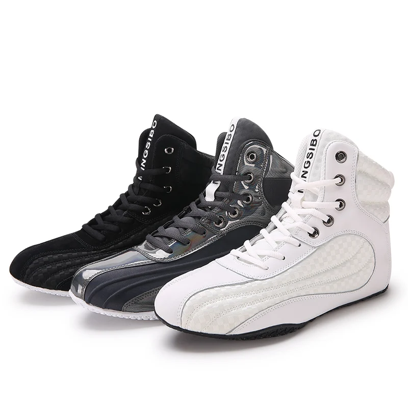 

Men'S And Women'S High-Quality Fighting Shoes High-Top Boxing Wrestling Shoes