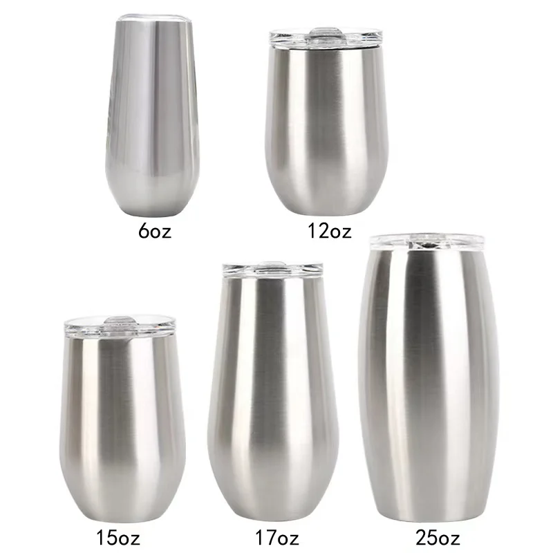 

25oz egg wine tumbler with leakproof lid double wall insulated stainless steel football tumbler beer cup, Customized color acceptable