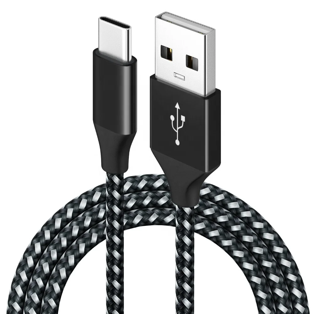 

cantell Hot Selling nylon braided USB-C charging cable 3A type c fast Charger cable USB 2.0 c-type data usb cable