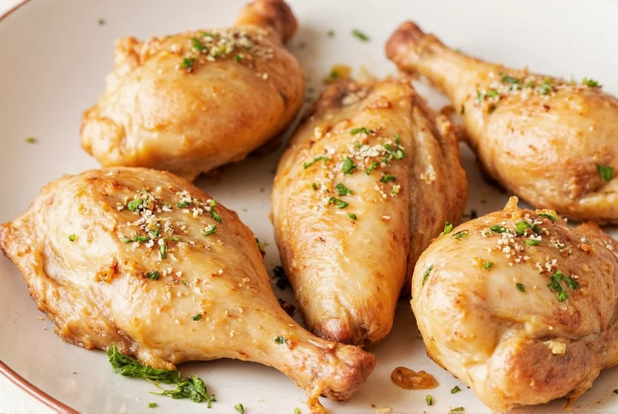 Olive oil, lemon, and salt on a cutting board next to chicken