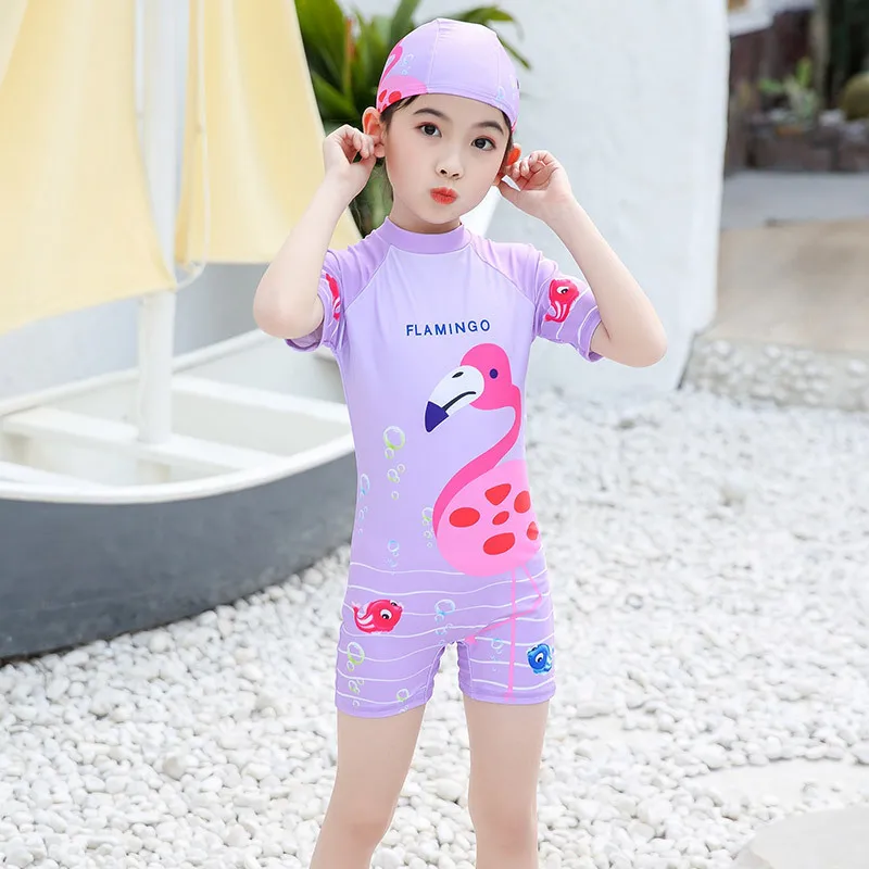 

Girls Boys Swimwear RASH GUARD Set Sun Protection Summer Beach Swimming Pool Clothes Kids Bathing Suit Children's Swimsuit, Pink,blue, rose pink, purple