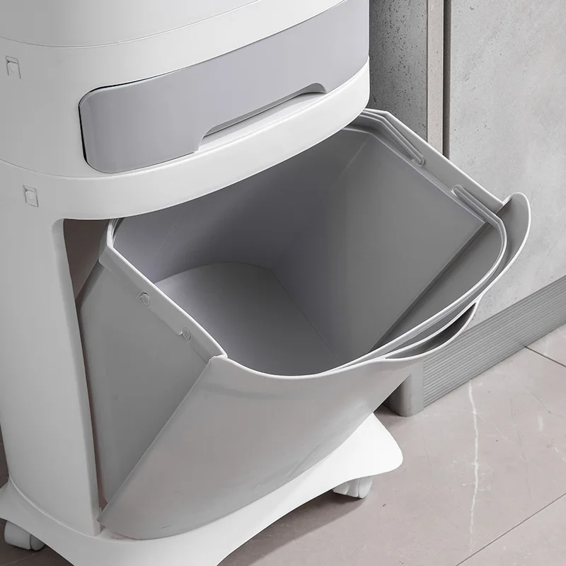 
Manufacturer produce home kitchen plastic double trash bins 