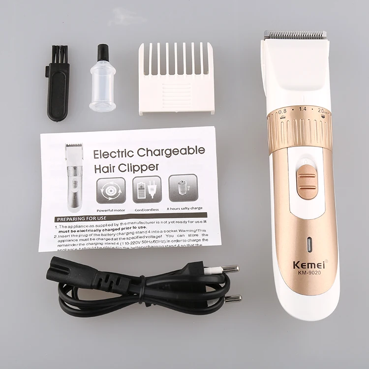 Kemei Km 9020 Professional Electric Rechargeable Cordless Hair Clipper Battery For Hair Trimmer 9530