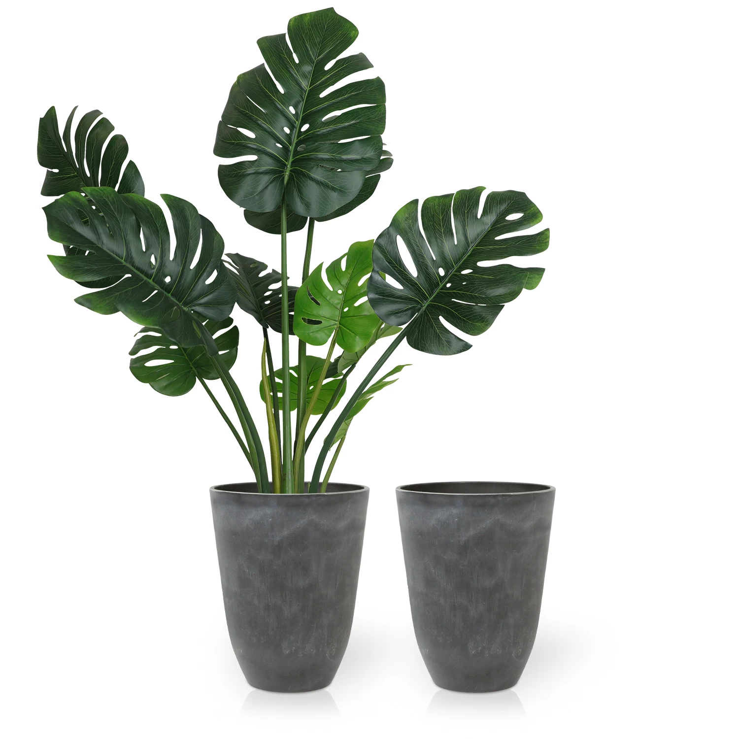 

Stone Powder pp Planter Garden Decor Flower Large Pots Set for Artificial Tree