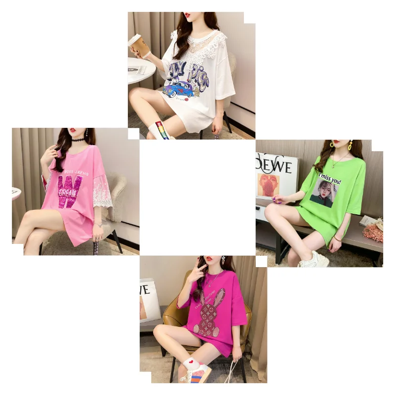 

Special offer ladies short-sleeved t-shirt cotton summer ladies t-shirt factory wholesale