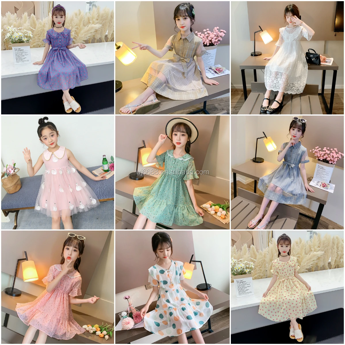

Fashion design summer 2-10 year old cute princess baby girls dress