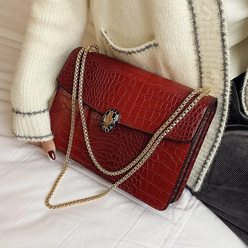 

Wholesale 2022 Drop Shipping Stone PU Small Jelly Ladies Purses and Handbags Chain Shoulder Messenger Bag Women Stylish Handbag