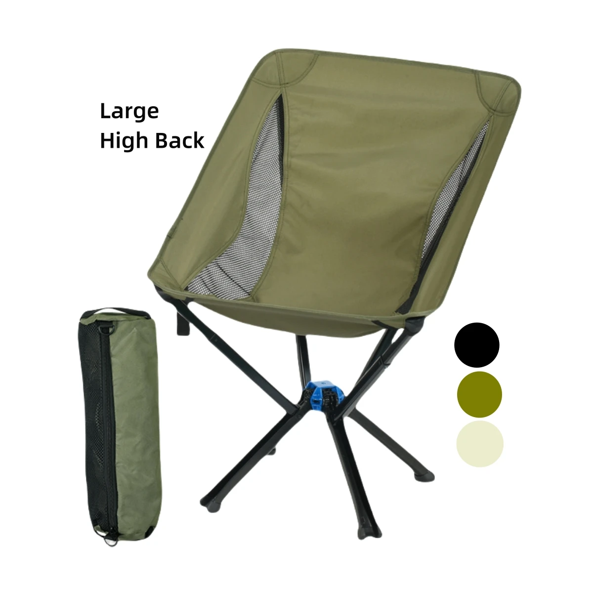Lightweight Portable Aluminum Camping Fishing Chair Foldable Modern Beach Chair Durable for Hiking Picnic Travelling