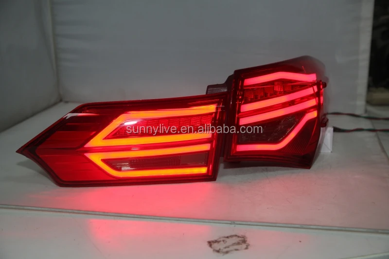 LED rear light For TOYOTA Corolla LED Altis 2014-2015 Year  Rear Lamps red color YZV2