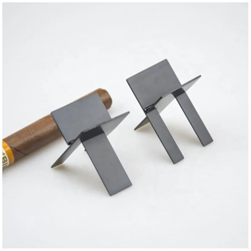 

Stainless Steel Folding Prtable Tripod Cigarette Holder, Silver/black