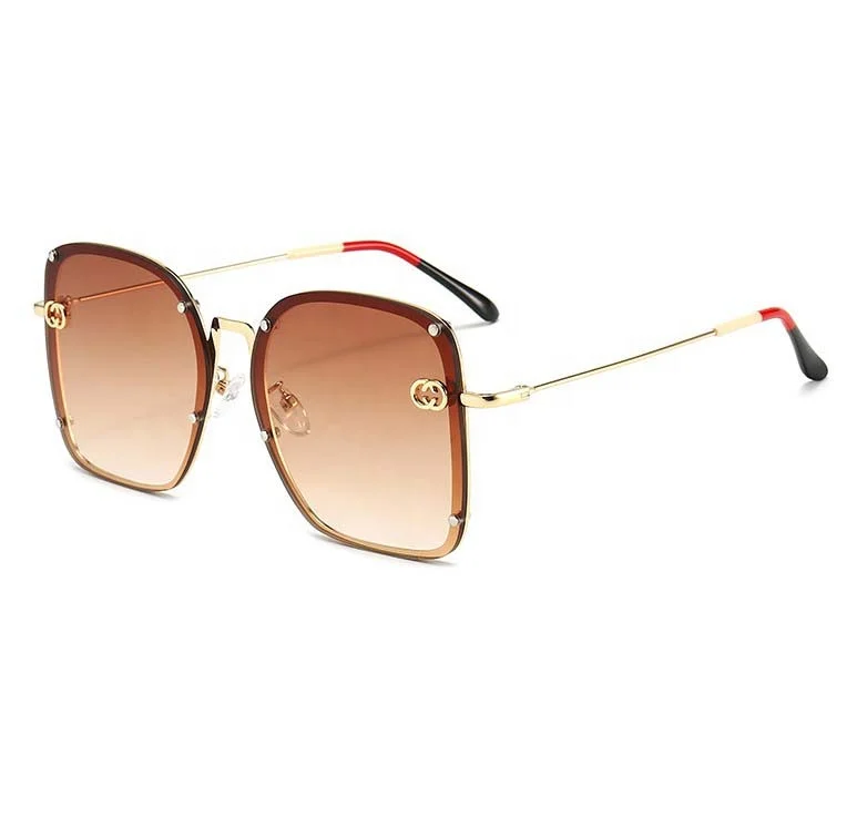 

2020 New Sunglasses Personality Fashion Retro Square Sunglasses Oversized Sun Glasses