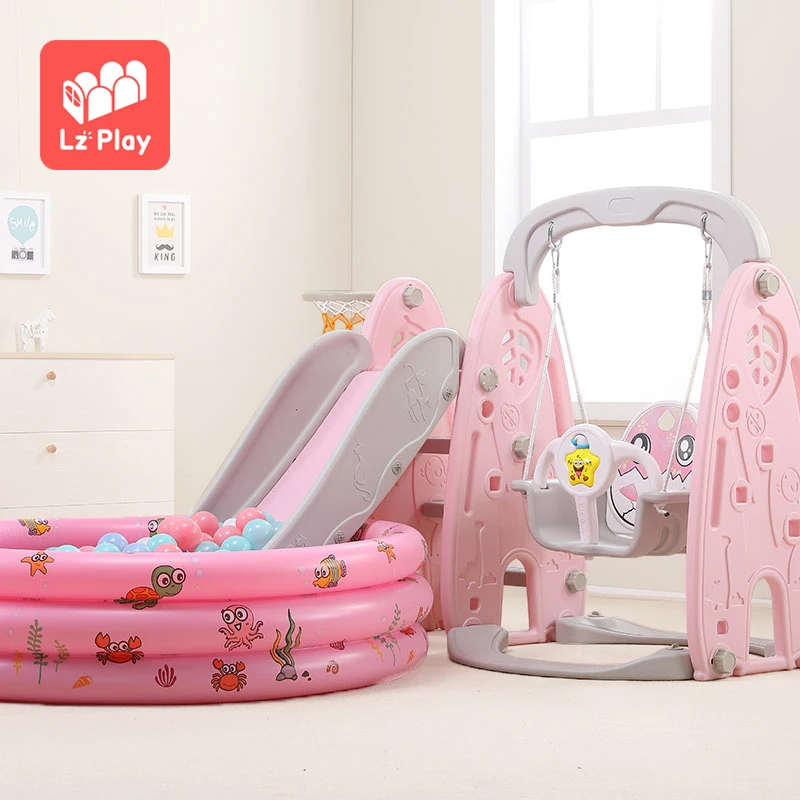 

LZplay L-WZHT kids slide, Pink/blue/customized color