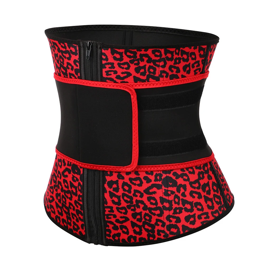 

New Beautiful Lumbar Brace Waist Trimmer Neoprene Waist Trainer Ladies Sports Waist Support, Red,black