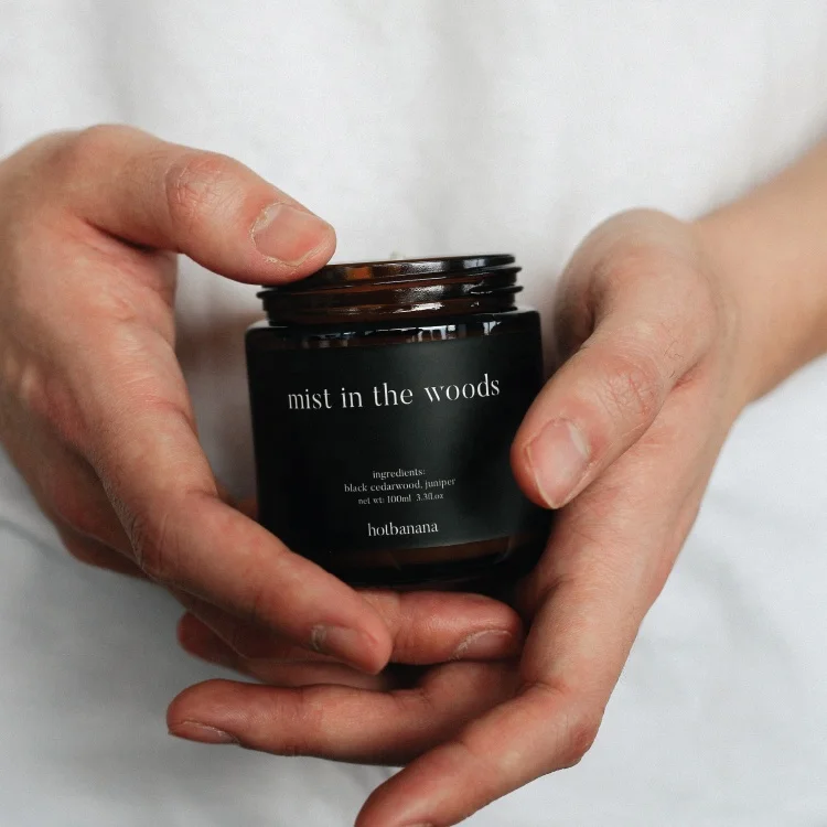 
250ML Empty Candle Glass Jar With Lid 