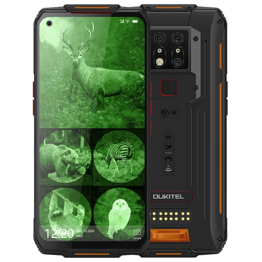 

8000mAh 6.53 inch Infrared night vision Mobile Phone 8GB 128GB Octa Core 48MP Triple Cameras 4G Rugged Smartphone
