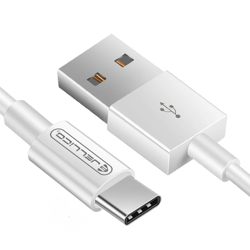 

Jellico NY-10 Type-C 3.1A Fast Charging Cable Type C Usb Cable Data Cable, White