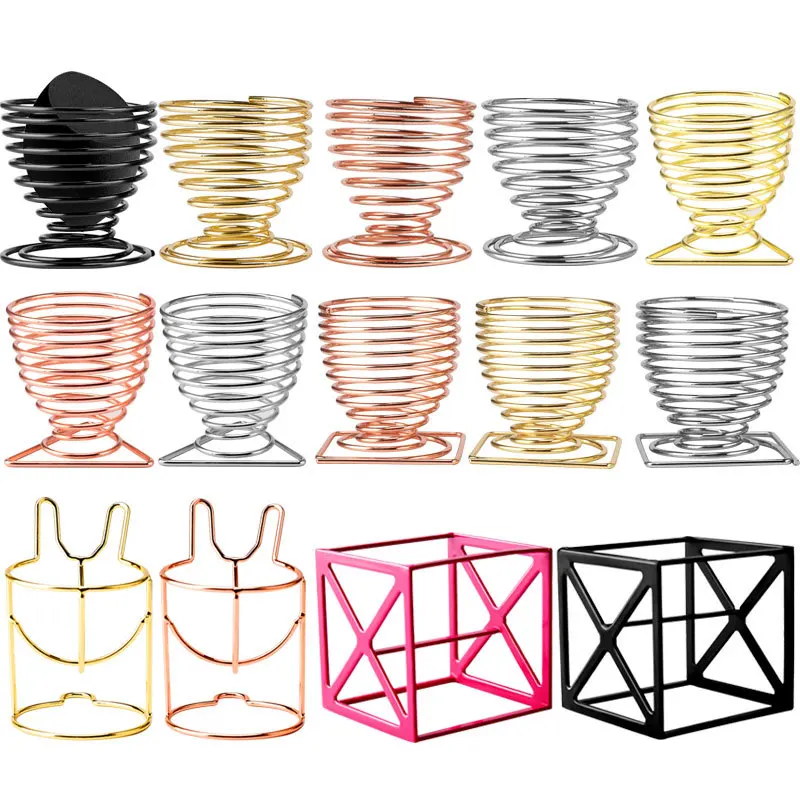 

Beauty Makeup Sponge Drying Rack Foundation Powder Puff Storage Carbon Steel Blender Holder