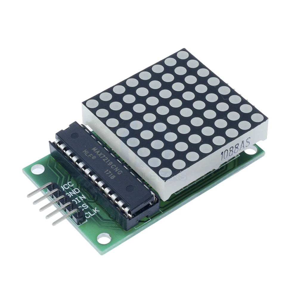 8x8 8*8 MAX7219 Dot Led Matrix Module MCU LED Display Control Module For 5V Interface Module Output Input Common Cathode