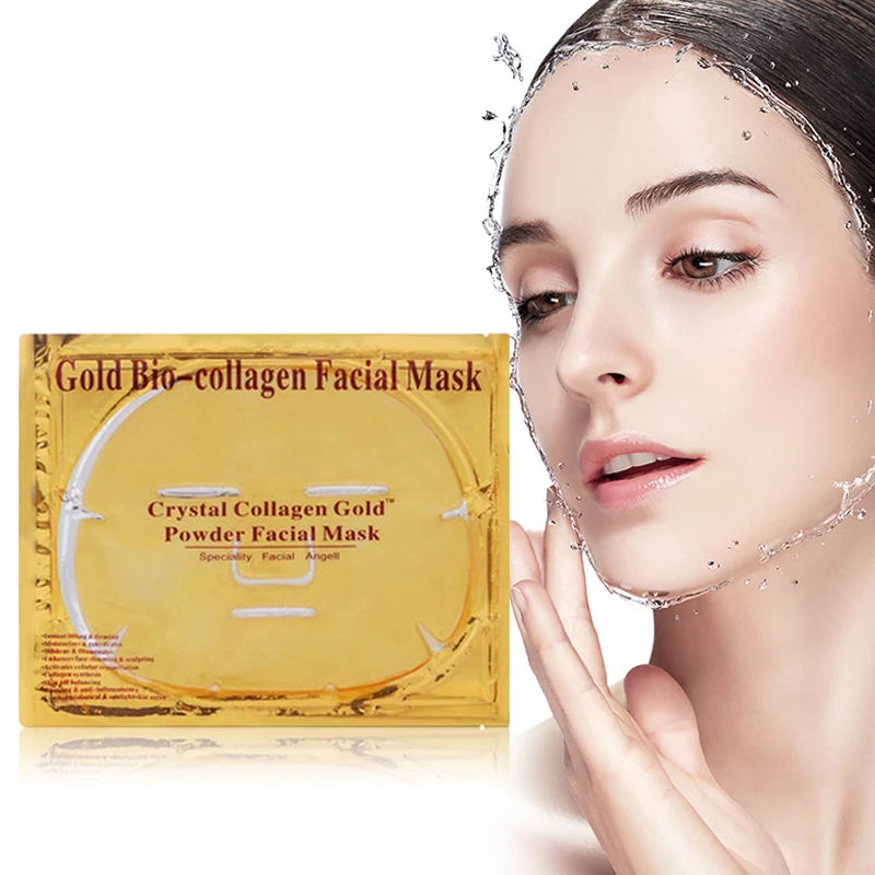 

24k gold collagen mask face mask collagen crystal facial mask factory direct sale