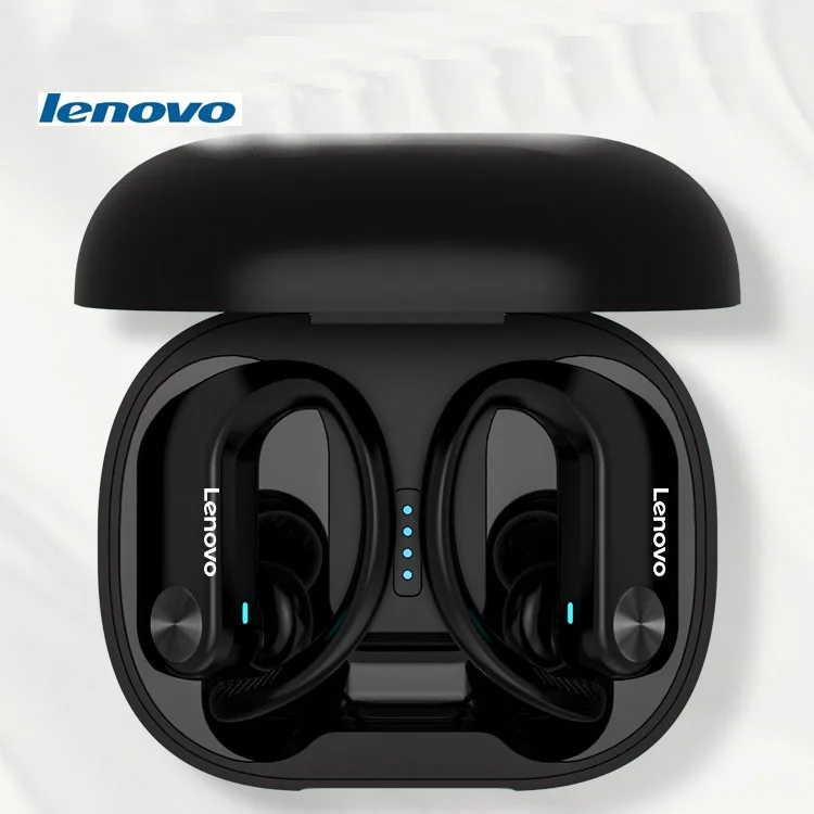 

Original Lenovo LivePods LP7 IPX5 Waterproof Ear-mounted BT wireless Earphone with Magnetic Charging Box, White,black