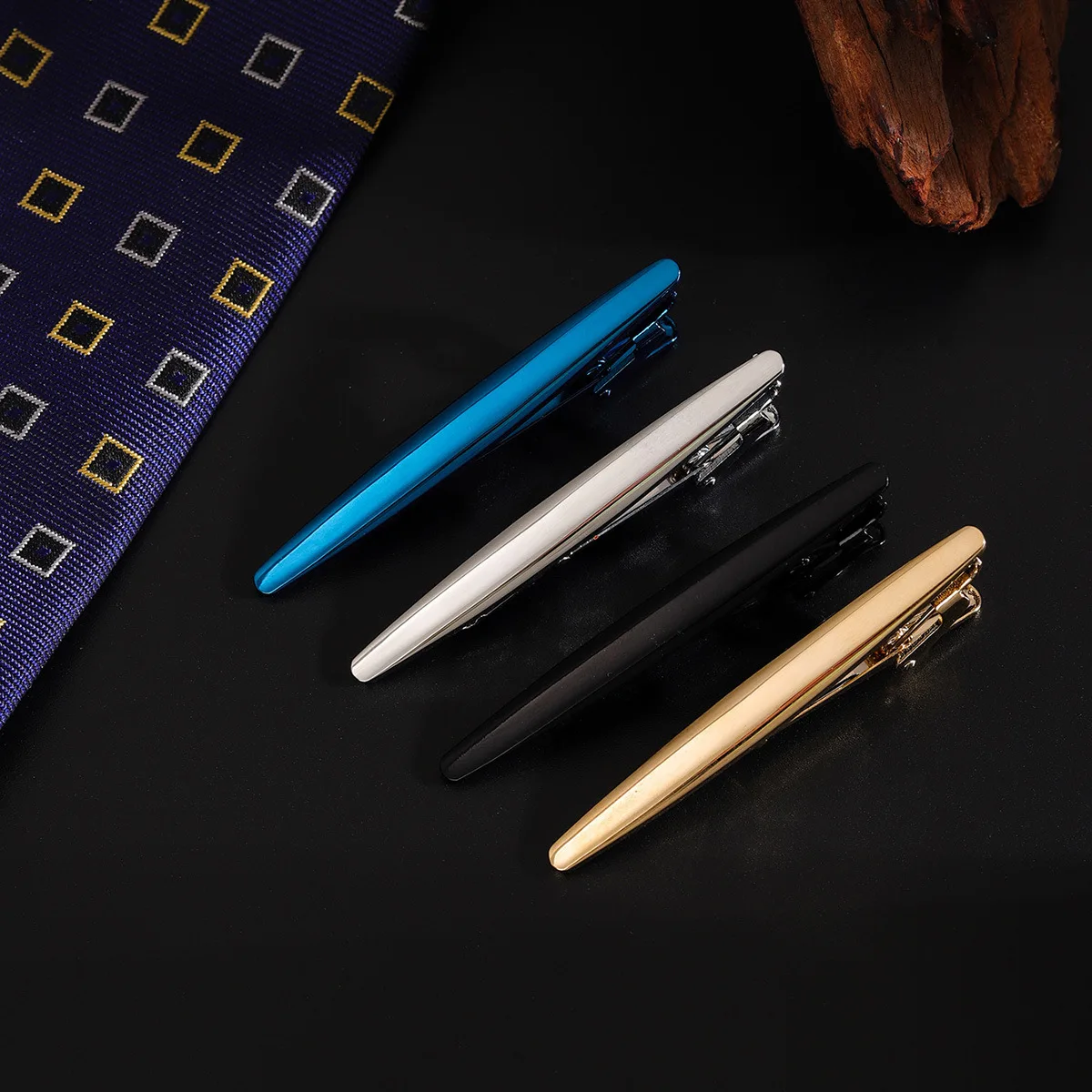 Wholesale Minimalist Personalized Copper Tie Clips Business-Style Man Tie Bar Pins for Men