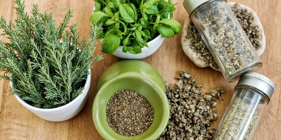 Homemade herb infused oil
