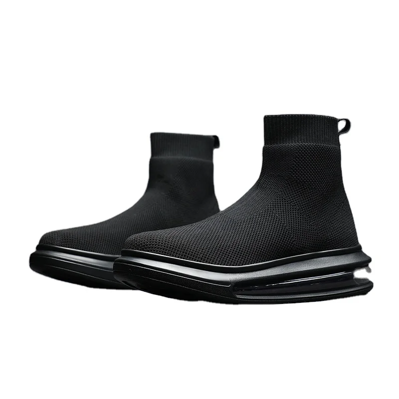 

2021 High Stretch And Ultra Light Eva Sole Women's Socks Sports Casual Shoes, Black