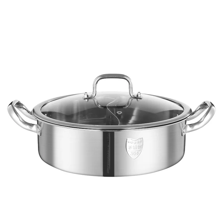 

Durable 32 Cm 304 Stainless Steel Mandarin Duck Pot Set Cookware High-quality Soup Pots Cooking