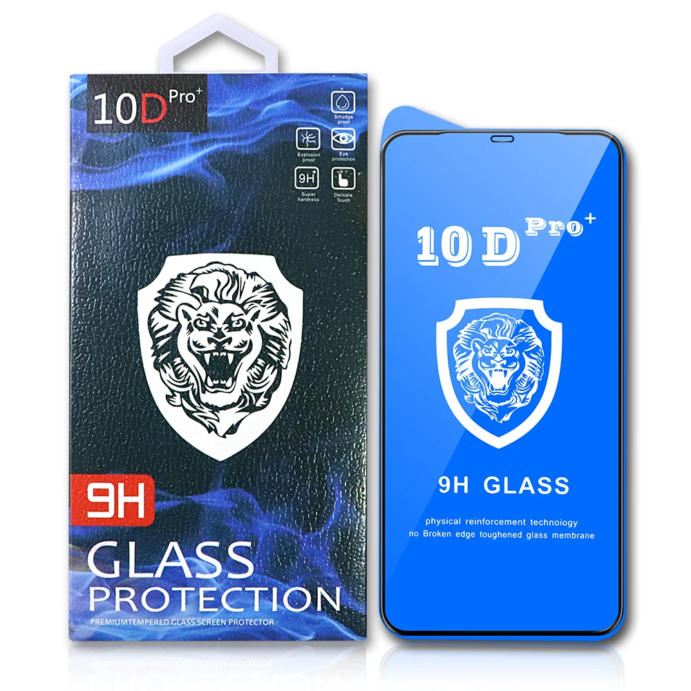 

10D glass high quanlity 2.5D big radin full cover glass 9H hardness