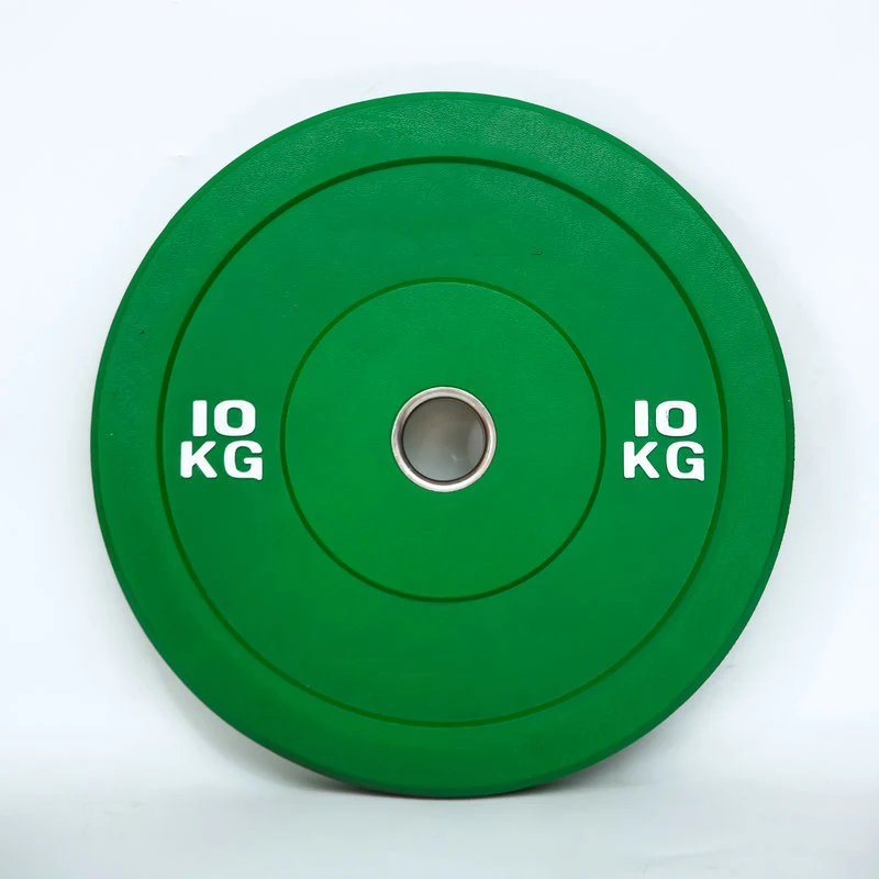 2024 Wholesale Custom Logo Stainless Steel Bumper Plate Barbell Weight Disc Set Color Rubber Discs