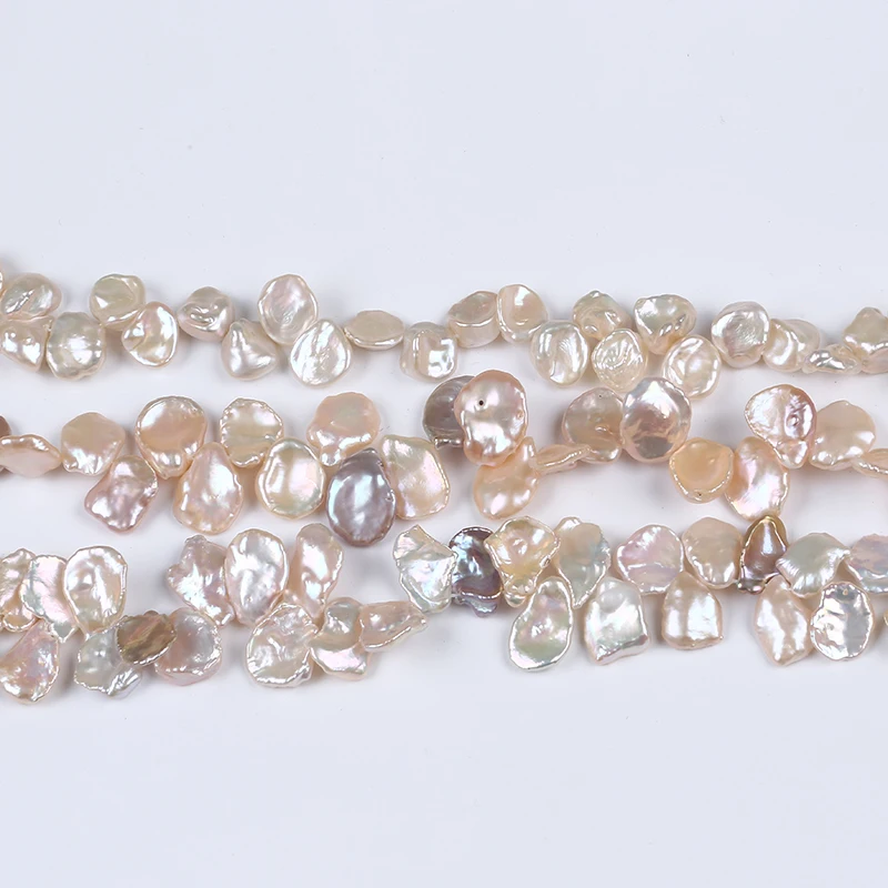 

Natural pink  loose keshi freshwater pearl beads strand