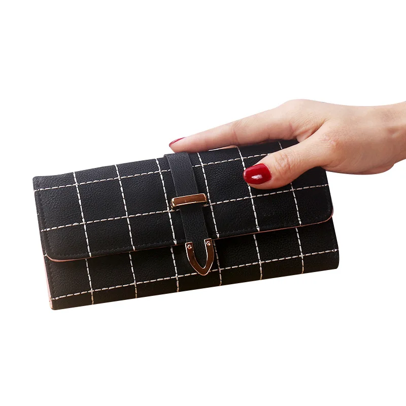

Women's wallet clutch handbag long Wallet exquisite lingge handbag new designer purses ladies fashion bags