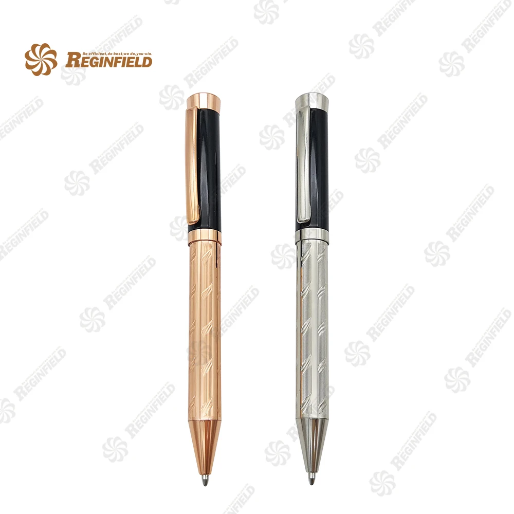 

Personalized gift custom logo brass high quality engraved metal ballpoint ball pen, Customized