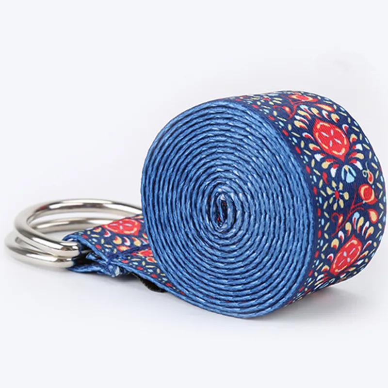

187*3.8cm Cotton Gym Rope Pull Belt Pilates Band Body Building Sport Yoga Stretch Strap Fitness Accessories