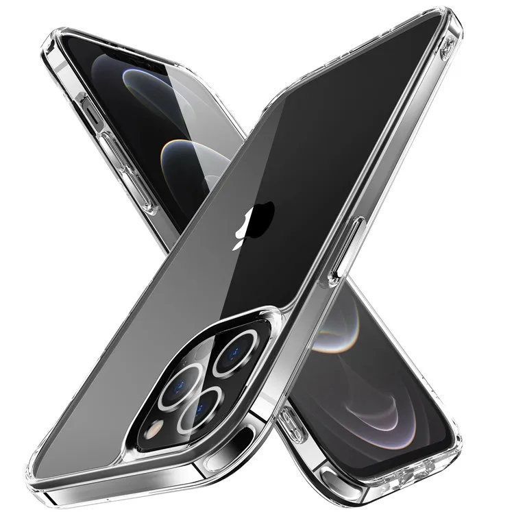 

2021 Airbag Protective Acrylic Transparent Clear Case Mobile Phone Cover for iPhone 13 Pro Max