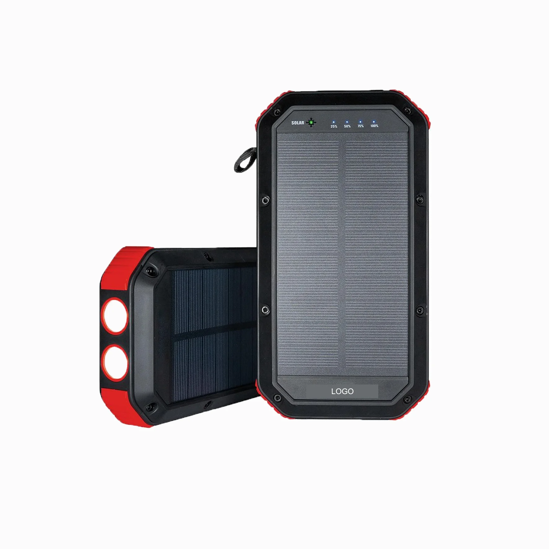 

Qc3.0 Wireless Fast Type-C 4 Usb Power Bank Big Capacity 30000Mah Outdoor Portable Solar Mobile Charger Led Light Powerbank