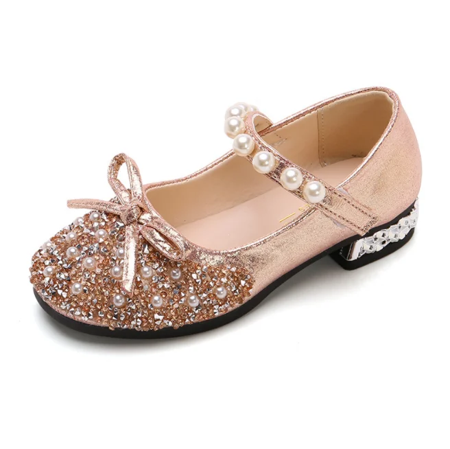 

UP-3096r Princess Shoes 2021 Summer Sweet Girl PU Leather Party Dress Shoes