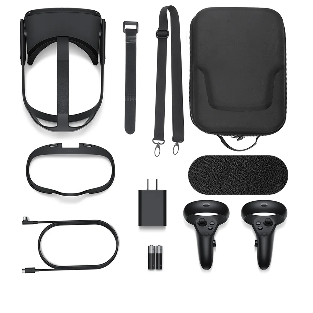 

Custom 3D VR glasses Shockproof zipper EVA storage boxes, Black/customizable