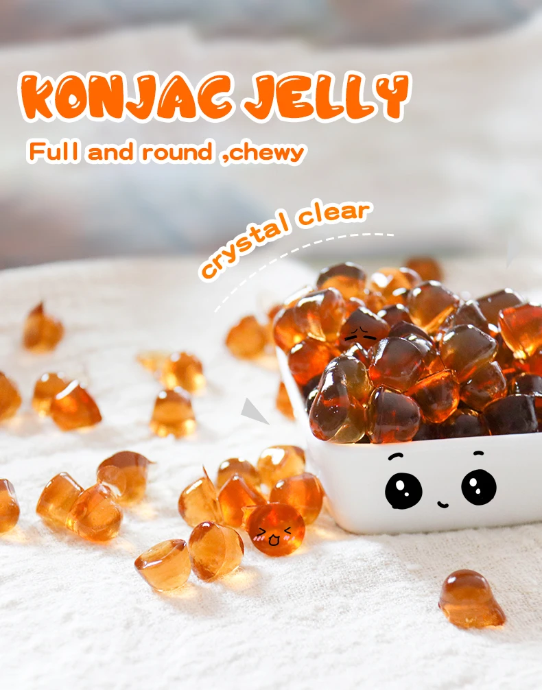 Delicious Konjac Jelly With Brown Sugar For Milk Tea Konnyaku Fruit