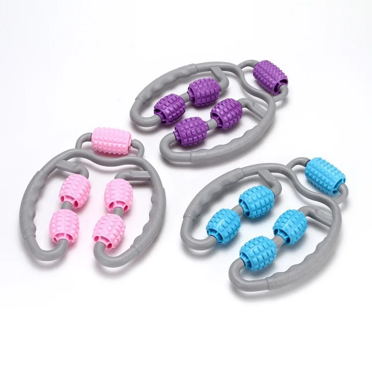 

2021Muscle relaxing Fitness Point Massage Stick U Shape Massage Stick Foam Muscle Roller, Customized color